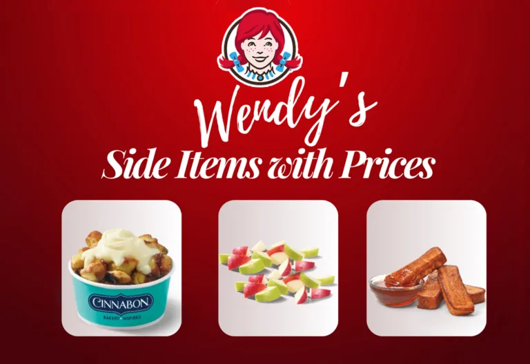 side items with prices side items with prices